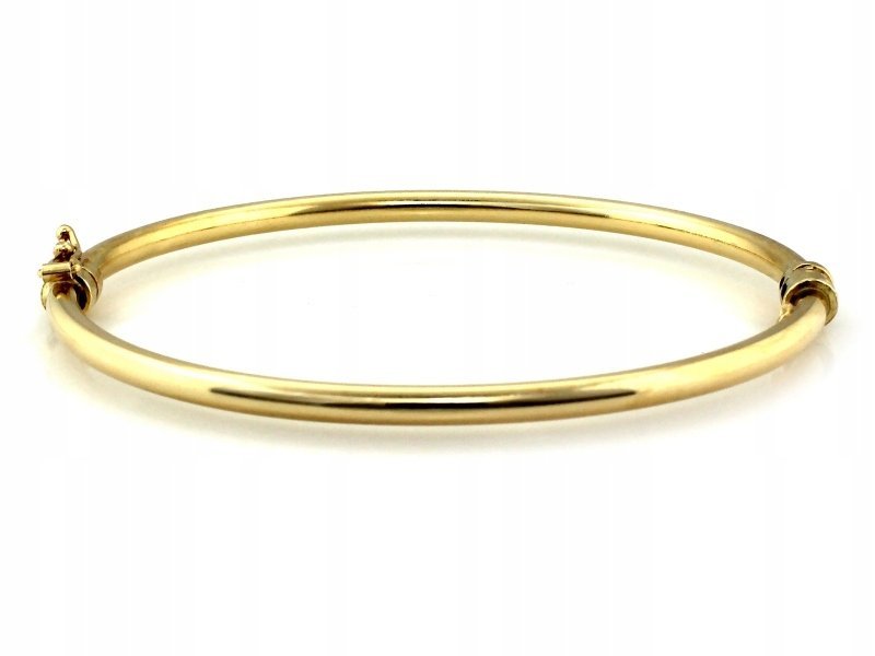 Bransoletka dla kobiety srebrna pozłacana 925 bangle 5.47g r18 na prezent