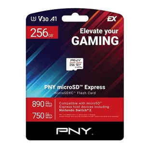 pny Karta pamięci microSD Express 256GB P-SDU256P31880EXP-GE - Karty pamięci - miniaturka - grafika 1
