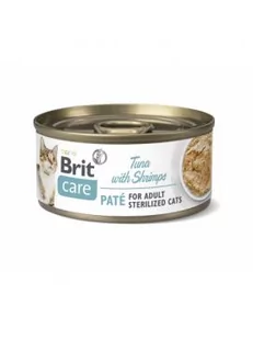 Brit Care Cat Sterilized Tuna with Shrimps Mokra karma z tuńczykiem i krewetkami 70g - Mokra karma dla kotów - miniaturka - grafika 1