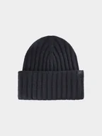 Czapki damskie - 4F Czapka zimowa damska - czarna S - miniaturka - grafika 1