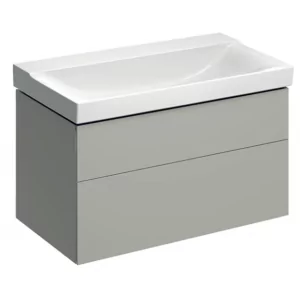 GEBERIT GEBERIT 500.509.00.1 Szafka Xeno2 pod umywalkę 90 cm 2 szuflady ciepły szary mat - Szafki łazienkowe - miniaturka - grafika 1