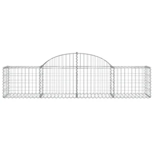 vidaXL Kosze gabionowe, 5 szt, 200x50x40/60 cm, galwanizowane żelazo - Ogrodzenia - miniaturka - grafika 5