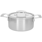 Garnki - Demeyere Demeyere - Garnek niski z pokrywką Industry 4 L 40850-741-0 - miniaturka - grafika 1