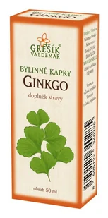 Grešík Ginkgo bylinné kapky na periferní oběhový systém 50 ml - Suplementy naturalne - miniaturka - grafika 1