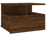 Szafki nocne - Brązowa szafka nocna na ścianę L4-Z79 - miniaturka - grafika 1