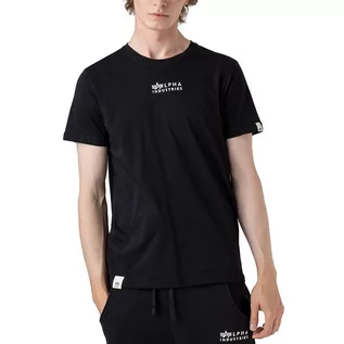 Koszulki sportowe męskie - Koszulka Alpha Industries Organics EMB T 118529649 - czarna - grafika 1