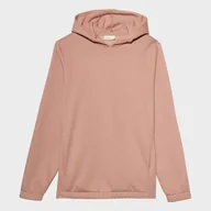 Bluzy sportowe męskie - Męska bluza dresowa nierozpinana z kapturem OUTHORN OTHSS23TSWSM318 - koralowa - Outhorn - miniaturka - grafika 1