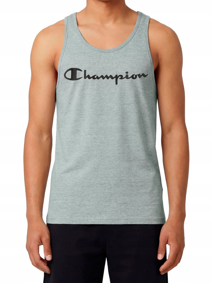 KOSZULKA męska CHAMPION bez rękawów 222282-EM021 sportowa szara tank top XL XL