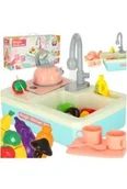 Zabawy w naśladowanie dorosłych - Zlewozmywak zlew do mycia naczyń dla dzieci z akcesoriami XXL - miniaturka - grafika 1