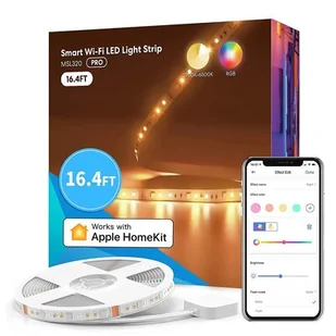 Meross Inteligentna taśma LED RGBWW Wi-Fi 5m MSL320 - Systemy inteligentnych domów - miniaturka - grafika 1