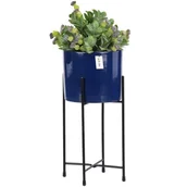 Donice - Doniczka Stojak H 44 cm Kobalt granat Ceramika - miniaturka - grafika 1