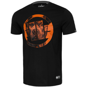 Koszulki sportowe męskie - Pit Bull T-Shirt Koszulka Orange Dog 24 Black - miniaturka - grafika 1
