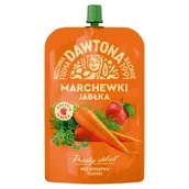 Soki i napoje niegazowane - Dawtona Mus marchewki jabłka 180 g - miniaturka - grafika 1