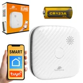 Alarmy - Bezprzewodowy inteligentny czujnik dymu WiFi Tuya Smart Life SL-DS02 - miniaturka - grafika 1