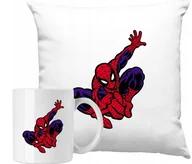 Gadżety dla niej i dla niego - ZESTAW PODUSZKA + KUBEK Pająk Spider Man Pomysł Na Prezent +IMIĘ #1 - miniaturka - grafika 1
