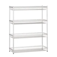 Szafy i regały magazynowe - Regał druciany z półkami/koszami, 1500x1200x450 mm, 4 półki - miniaturka - grafika 1