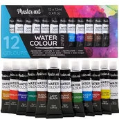 Farby i media malarskie - Farby Akwarelowe Zestaw Farb Akwarelowych 12 Sztuk - miniaturka - grafika 1