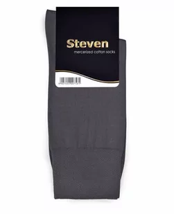 SKARPETY STEVEN 087 (kolor szary ciemny, rozmiar 41-43) - Skarpetki męskie - miniaturka - grafika 1