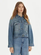 Kurtki damskie - Weekend Max Mara Kurtka jeansowa Fiumana 2515041111 Niebieski Regular Fit - miniaturka - grafika 1