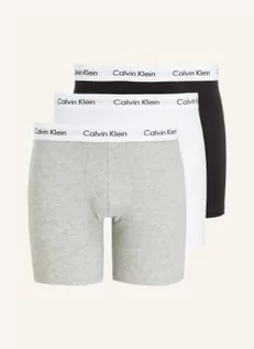Majtki męskie - Calvin Klein Bokserki Cotton Stretch, 3 Szt. schwarz - grafika 1