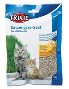 Przysmaki dla kotów - Trixie TRIXIE Trawa dla kota Softgras w woreczku |Dwie saszetki karmy Happy Cat GRATIS! - miniaturka - grafika 1