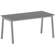 Stoły warsztatowe - B2B Partner Stół PRIMO BASIC z szarosrebrnym stelażem, 1600 x 800 x 750 mm, grafitowy 499056 - miniaturka - grafika 1