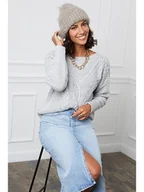 Swetry damskie - L'armoire de Suzette Sweter w kolorze szarym - miniaturka - grafika 1