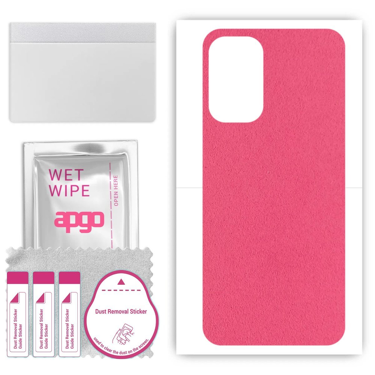 Folia naklejka skórka strukturalna na TYŁ Zamsz do Samsung Galaxy A23 5G - Zamsz Różowy - apgo SKINS