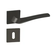 Klamki - DOMINO Klamka ADEL-QR slim czarna BB - miniaturka - grafika 1