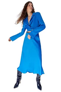 TRENDYOL Women's damska spódnica midi linia A tkana spódnica Skirt, niebieska, 34, Blau, 34 - Spódnice - miniaturka - grafika 1