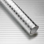 Tapety - 1 rolka (0,4 * 3 m) srebrna tapeta kuchenna, samoprzylepna folia aluminiowa w paski, wodoodporna i olejoodporna - miniaturka - grafika 1