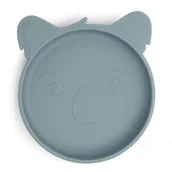Śliniaki i fartuszki - Nuuroo silikonowy talerzyk obiadowy duży KOALA Lead - miniaturka - grafika 1