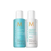 Zestawy kosmetyków damskich - Moroccanoil Moisture Repair Travel Duo 70ml szampon+70ml odżywka - miniaturka - grafika 1