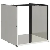 Wózki magazynowe - vidaXL Stojak na drewno opałowe 40x40x40 cm Stal nierdzewna - miniaturka - grafika 1