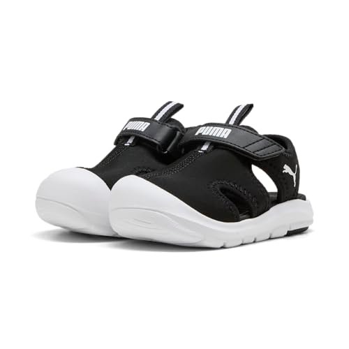 PUMA Unisex Baby Fun Racer Sandał V Inf Slide, Czarna puma, biała puma, 25 EU