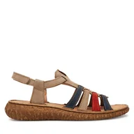 Sandały damskie - Sandały Josef Seibel Ronja 07 95207 Taupe-Multi 252 - miniaturka - grafika 1