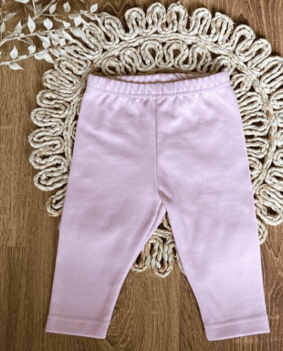 Różowe legginsy niemowlęce 56 cm