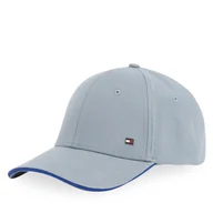 Czapki męskie - Czapka z daszkiem Tommy Hilfiger Th Corp Flannel 6 Panel Cap AM0AM13164 Szary - miniaturka - grafika 1
