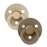 Smoczki uspokajające - Baby in World Smoczek uspakajający Bibs 2 pak vanilla/dark oak L 18+ - miniaturka - grafika 1