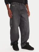 Spodnie męskie - DC Jeansy Worker Carpenter Bac EDYDP03432 Czarny Baggy Fit - miniaturka - grafika 1