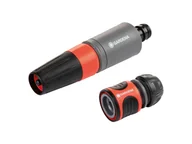 Inne akcesoria do nawadniania - Gardena Zestaw podstawowy zraszacz prosty i szybkozłącze ze stopem - miniaturka - grafika 1