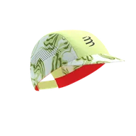 Czapki i chusty sportowe męskie - COMPRESSPORT Czapka biegowa PRO RACING CAP green camo/fluo red - miniaturka - grafika 1