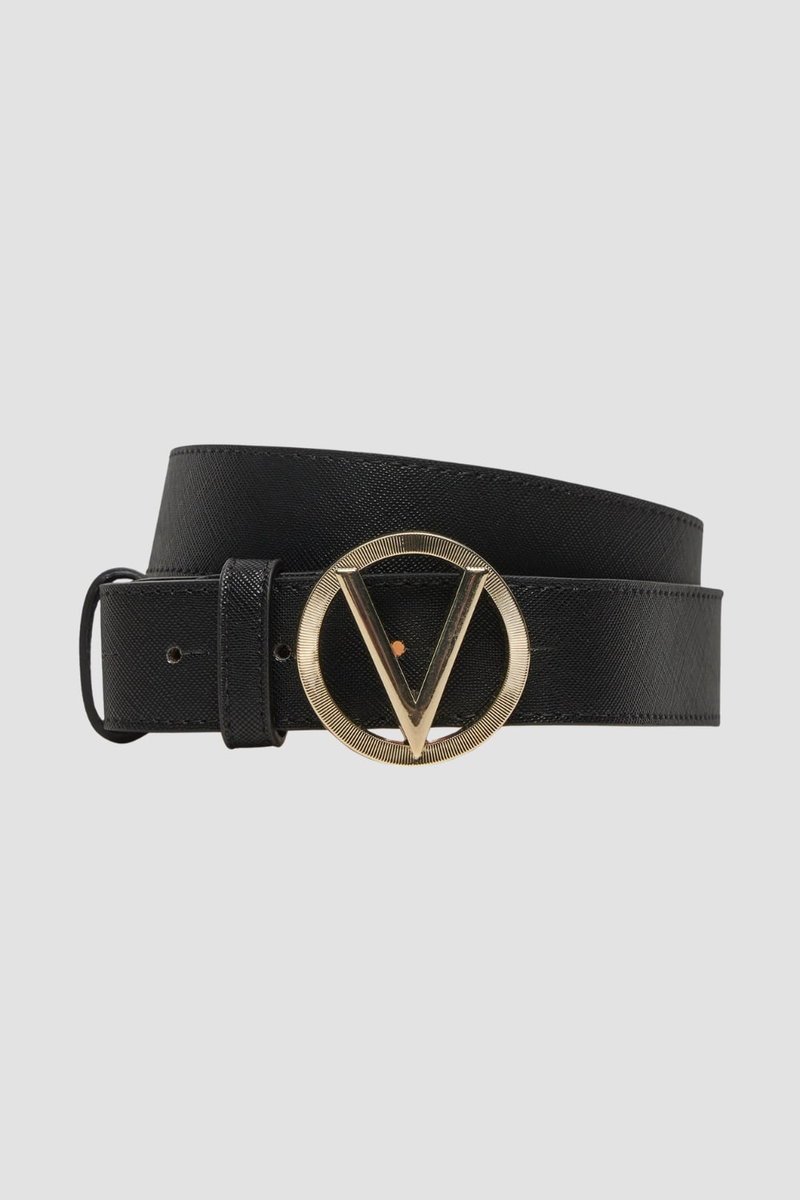 VALENTINO Czarny damski pasek Hampton M