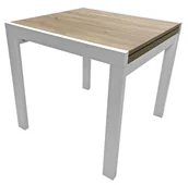 Stoły - Kwadratowy rozkładany stół dąb sonoma + biały R8-K22 - miniaturka - grafika 1