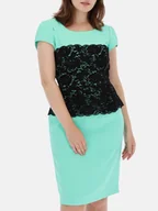 Sukienki - Miętowa sukienka Potis & Verso Kiran - miniaturka - grafika 1