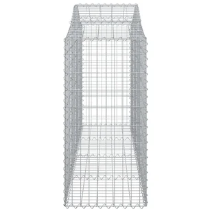 VIDAXL Kosze gabionowe, 10 szt, 200x50x100/120cm, galwanizowane żelazo - Ogrodzenia - miniaturka - grafika 6