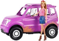 Lalki dla dziewczynek - Auto Suv Dla Barbie + Lalka - Barbie -  Ght18 - miniaturka - grafika 1
