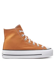 Converse Trampki Chuck Taylor All Star Lift Platform Hi A11537C Pomarańczowy - Trampki damskie - miniaturka - grafika 1