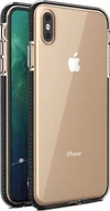Etui i futerały do telefonów - Hurtel Spring Case pokrowiec żelowe etui z kolorową ramką do iPhone XS Max czarny - miniaturka - grafika 1