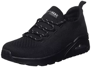 Skechers Damskie trampki UNO, czarne, 4 UK - Trampki damskie - miniaturka - grafika 1